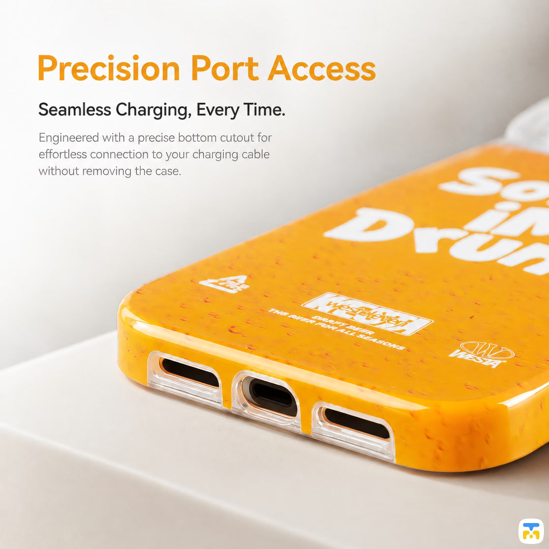 Precision Port Access - WESTELEVEN for iPhone 16 Series I'M DRUNK MagSafe Case