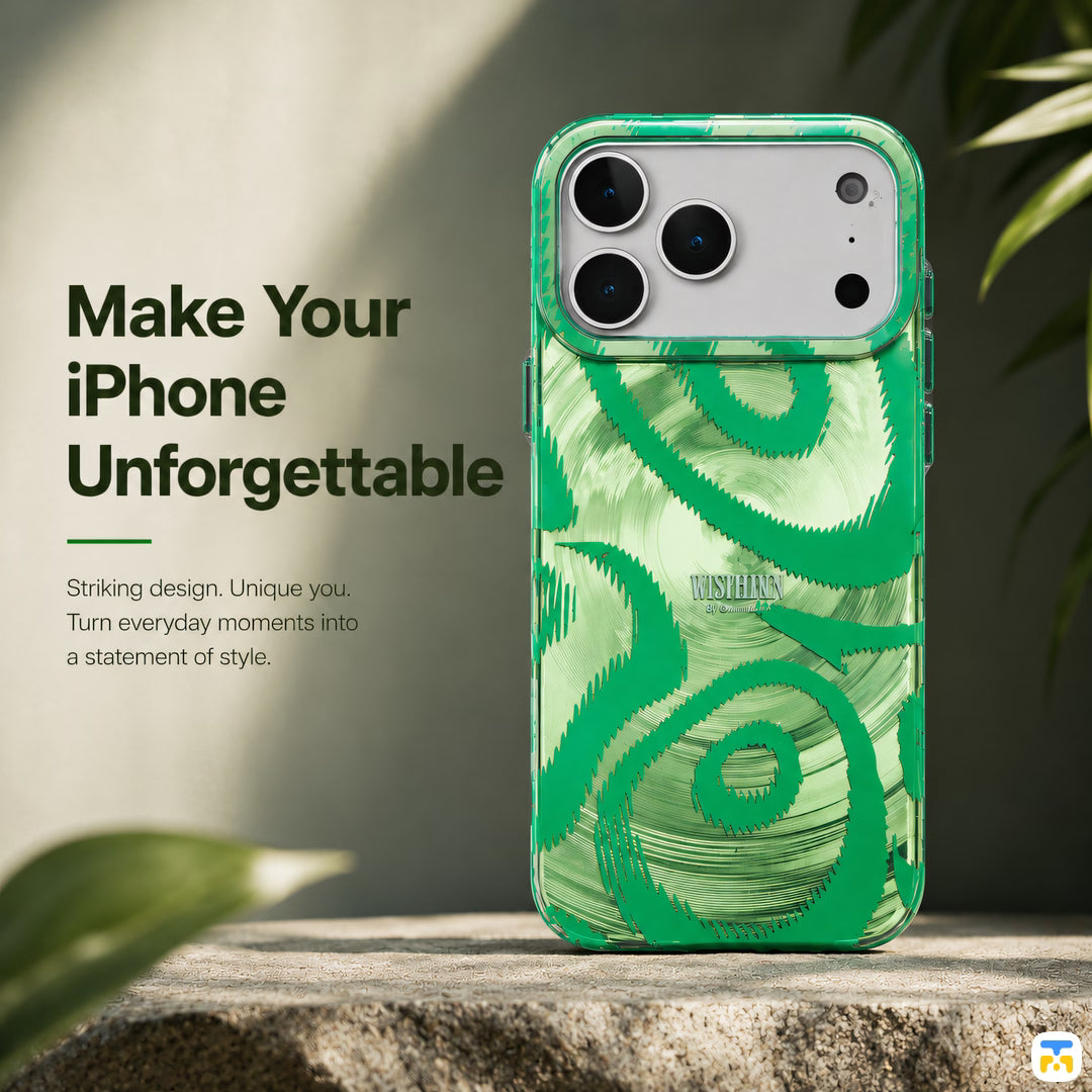 WESTELEVEN for iPhone 17 Series Matcha Swirl Case