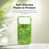 Soft Silicone Made to Protect - WESTELEVEN for iPhone 17 Series Matcha Swirl Case