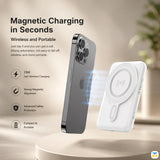 Magnetic Charging in Seconds - WOPOW 10000mAh 20W Magnetic Wireless Fast Charging Power Bank