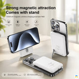 Strong magnetic attraction Comes with stand - WOPOW 10000mAh 20W Magnetic Wireless Fast Charging Power Bank