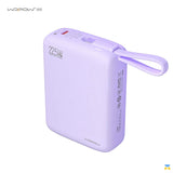 WOPOW 20000mah 22.5W Fast Charging Power Bank with Built-in Cables