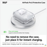 No need to remove the case,
just place it for instant charging - W&P Ultra-thin Smart Flip Case for AirPods Pro 3