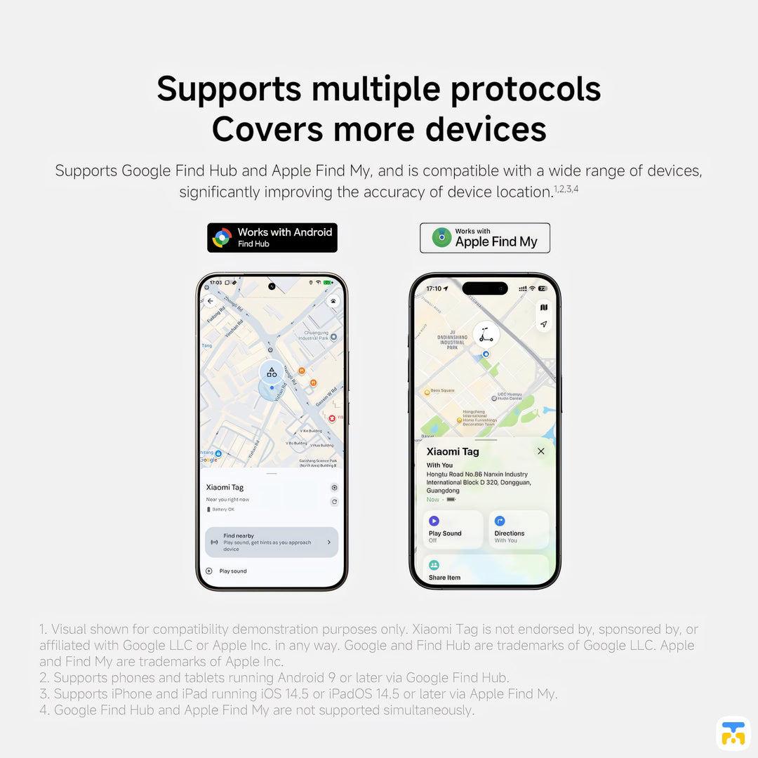 Xiaomi Tag - Compatible with Apple Find My and Google Android Find Hub