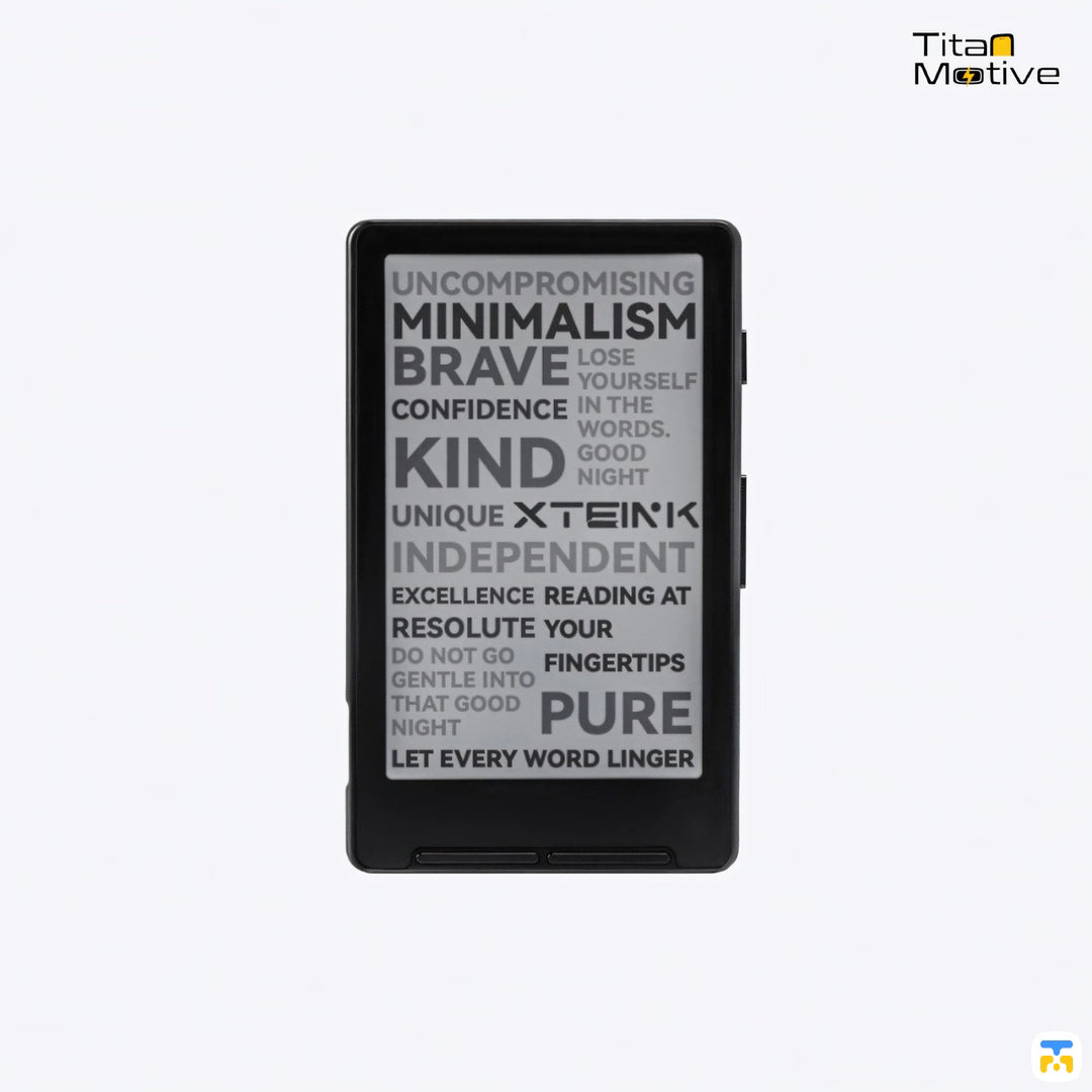 Black XTEINK X4 Pocket eReader - E-Ink Display, Ultra-Thin Magnetic Design