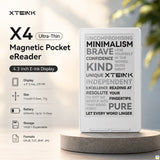 XTEINK X4 Ultra-Thin Magnetic Pocket eReader - 4.3 inch E-Ink Display - White