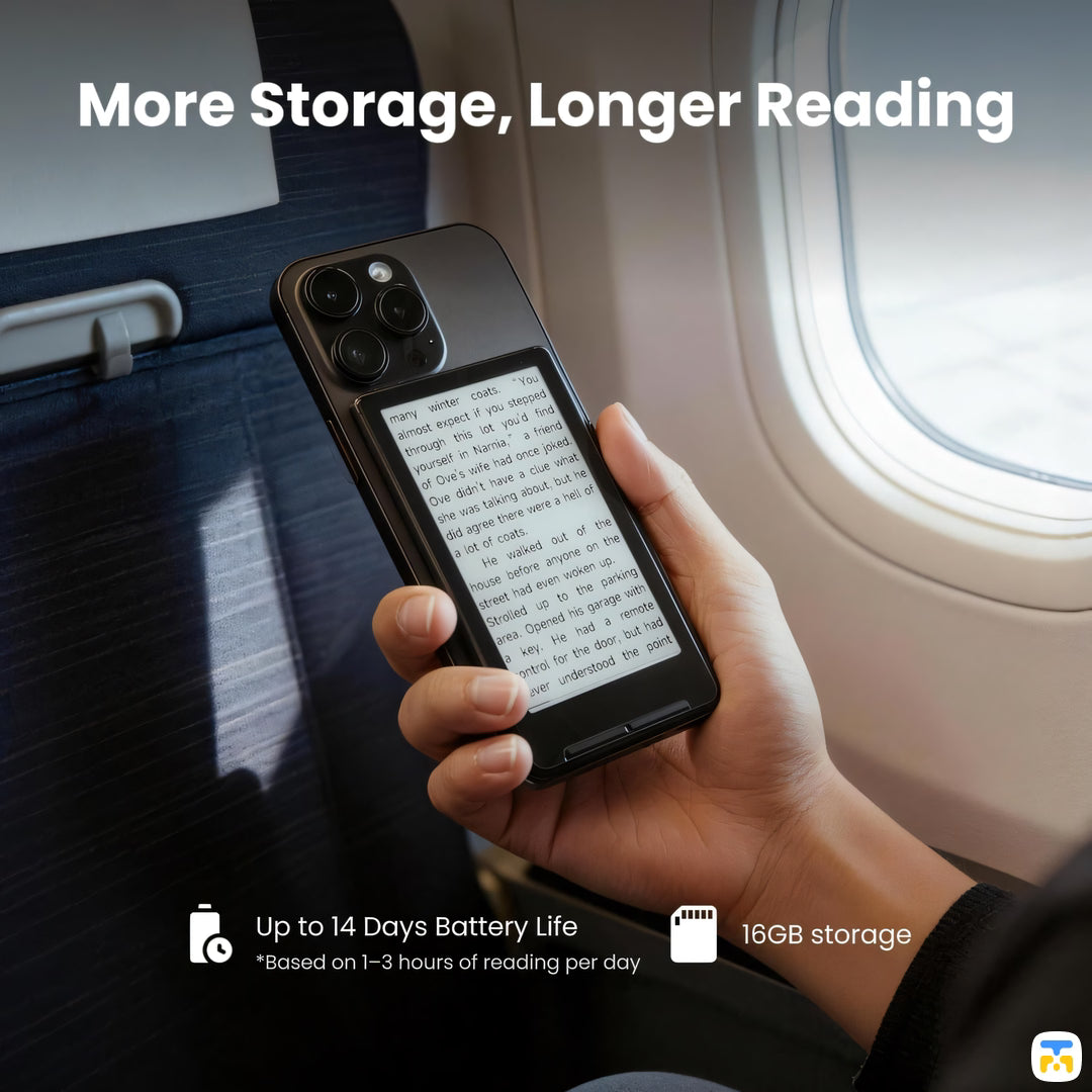 14-Day Battery Life & Generous Storage - XTEINK X4 Ultra-Thin Magnetic Pocket eReader - 4.3 inch E-Ink Display