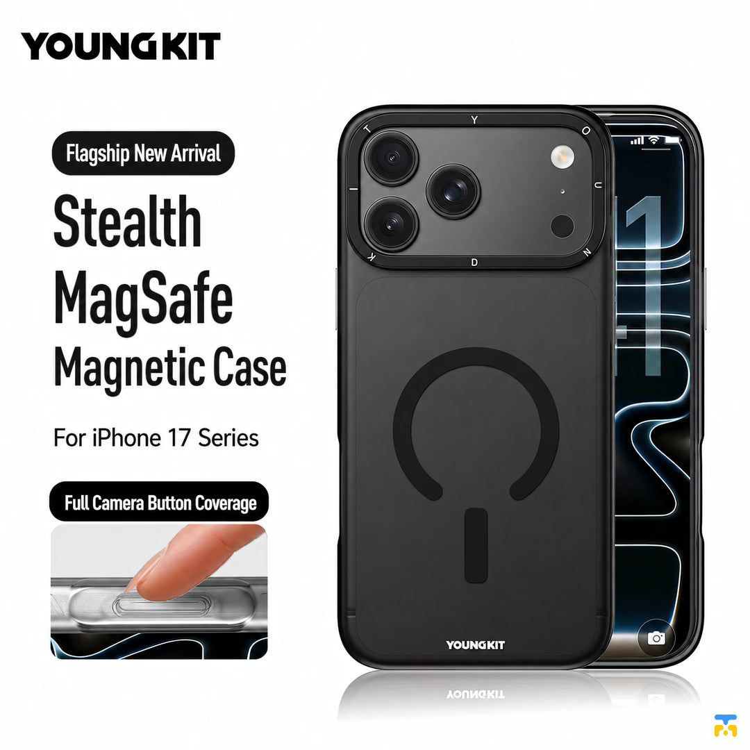 YOUNGKIT for iPhone 17 Series Hidden Sand Matte Texture Case