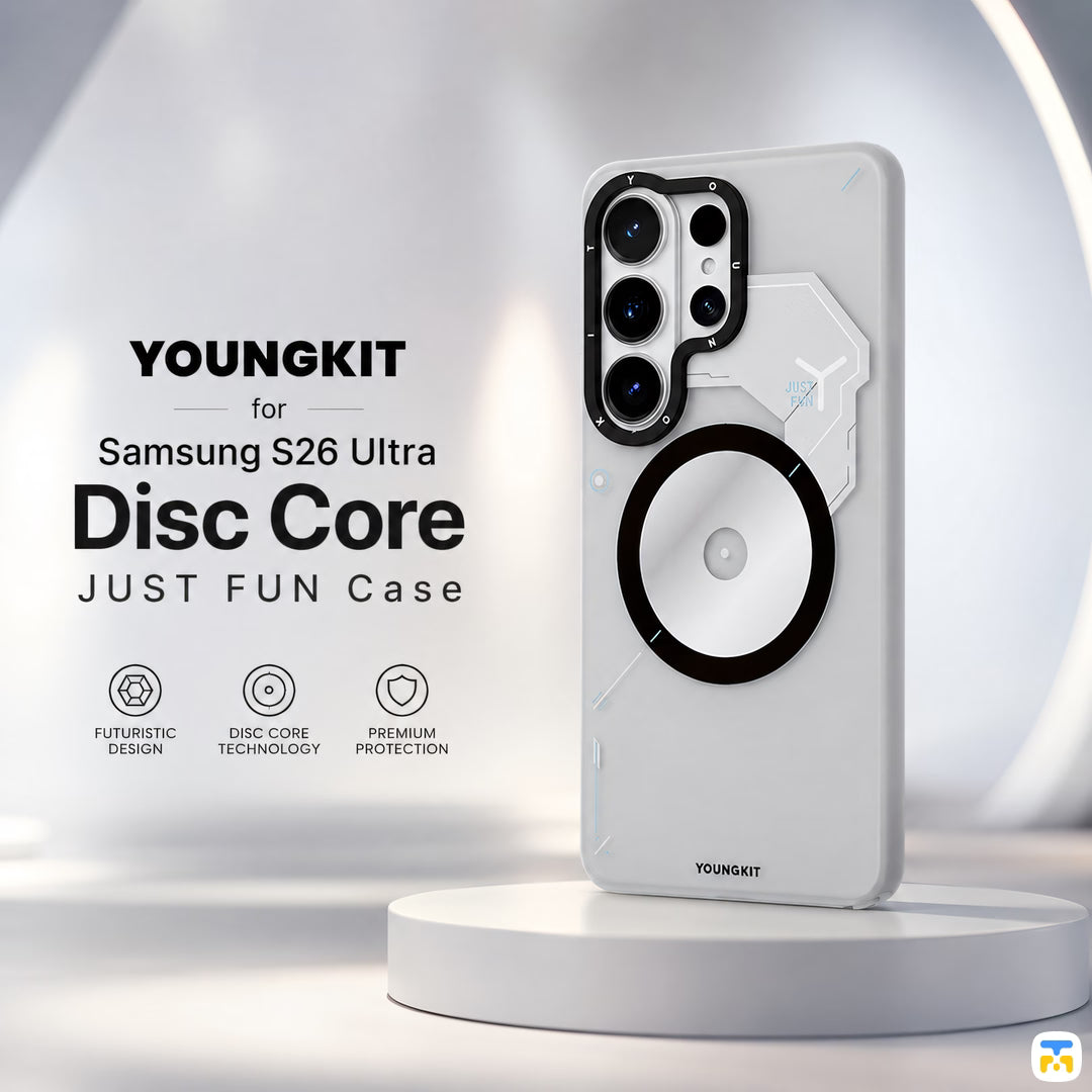 YOUNGKIT for Samsung S26 Ultra Disc Core JUST FUN Case