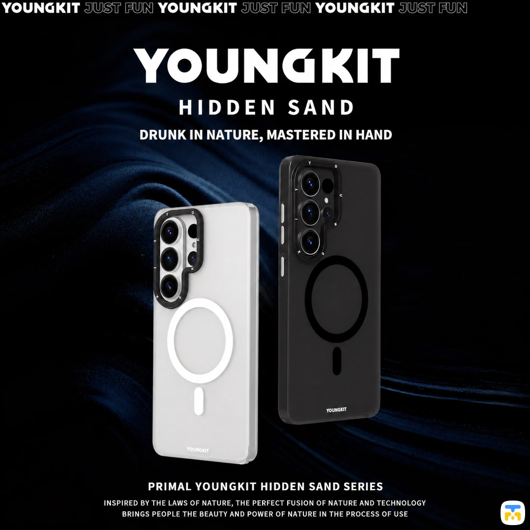 YOUNGKIT for Samsung S26 Ultra Hidden Sand Matte Texture Case